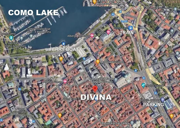 Divina Luxury In The Center Of Como, Near 公寓 *